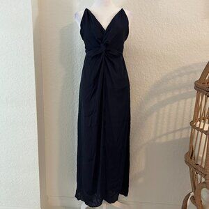 Midnight Blue Knotted Cocktail Dress